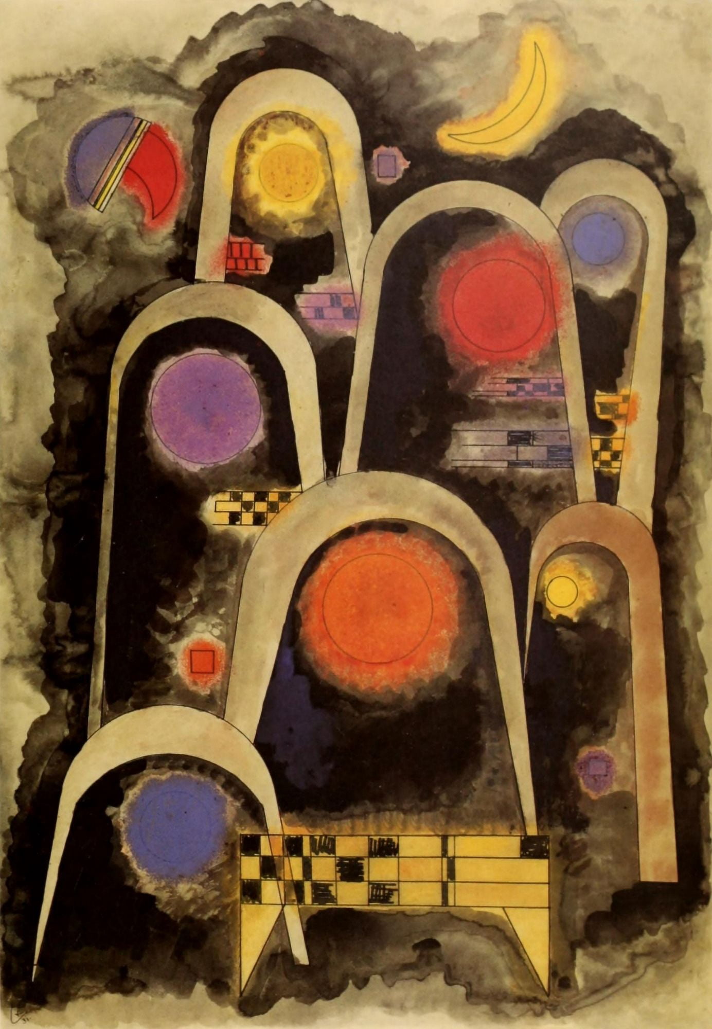 Reaching Upwards 1931 Canvas Art - Wassily Kandinsky (18 x 24)