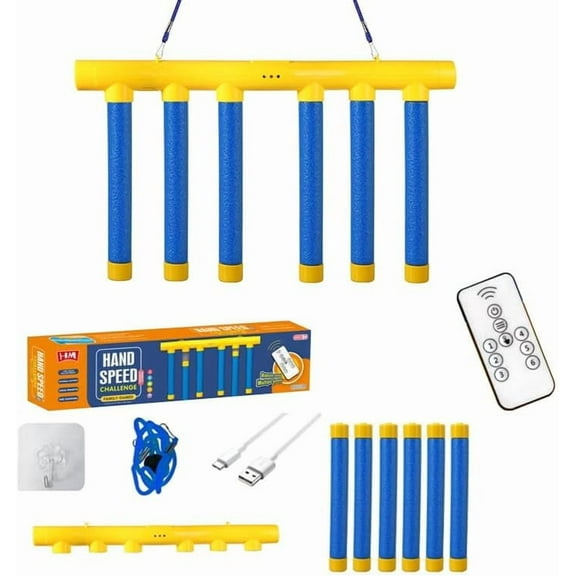 Reaction Game – A reaction relay challenge game with a remote control and 3 adjustable speeds. This relay game improves hand-eye coordination and is suitable for parties and holidays.