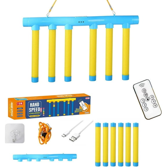 Reaction Game – A reaction relay challenge game with a remote control and 3 adjustable speeds. This relay game improves hand-eye coordination and is suitable for parties and holidays.