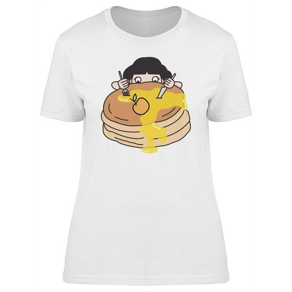 Reaction Girl Giant Hotcakes T-Shirt Women -Image by Shutterstock, Female Medium