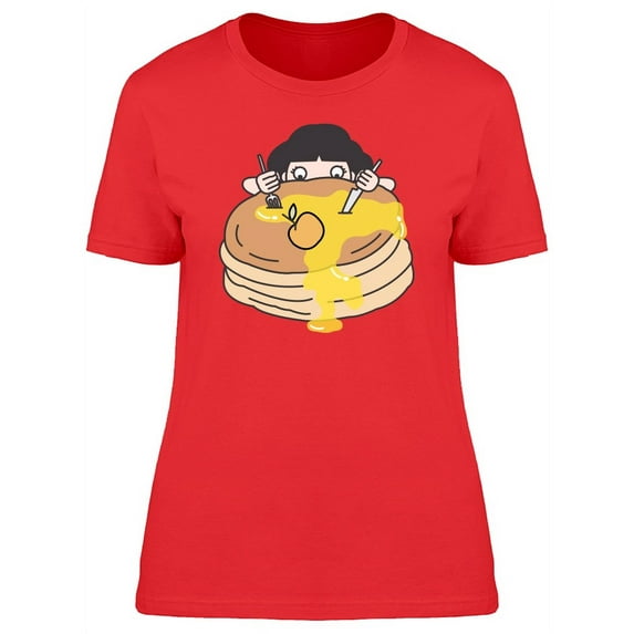 Reaction Girl Giant Hotcakes T-Shirt Women -Image by Shutterstock, Female XX-Large