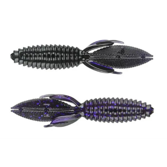 Reaction SMB-100 Smallie Beaver Creature Bait, 3 1/2", Black Light