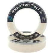 Reaction Tackle 100% Pure Fluorocarbon Fising Line - Leader Line / Clear / 50LB 50 Yd