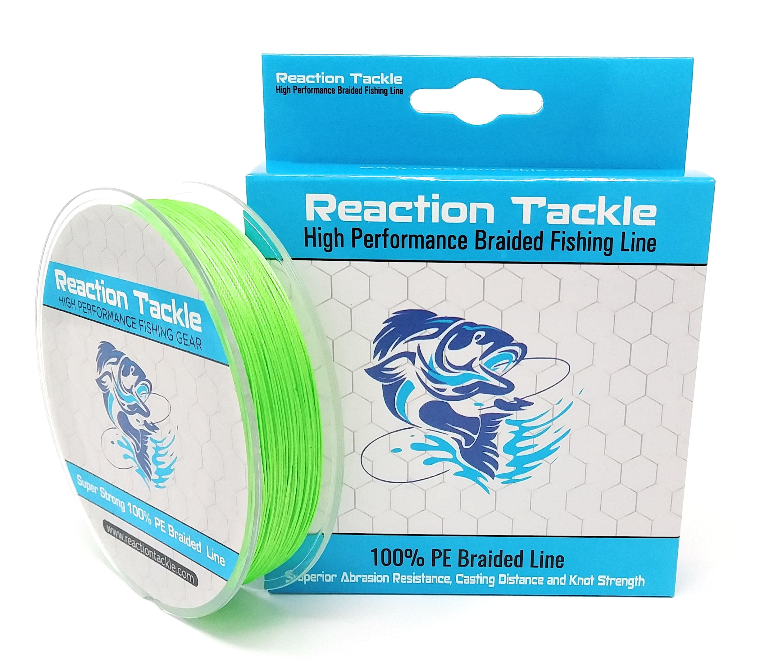 Reaction Tackle (9-STRAND) Braided Fishing Line- 300yds-Various
