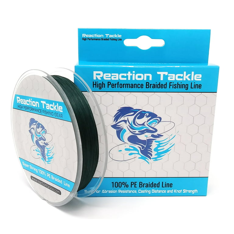 Reaction Tackle (9-STRAND) Braided Fishing Line- 300yds-Various