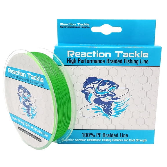 Reaction Tackle 9 Strand - Hi Vis Green 100LB 300yd