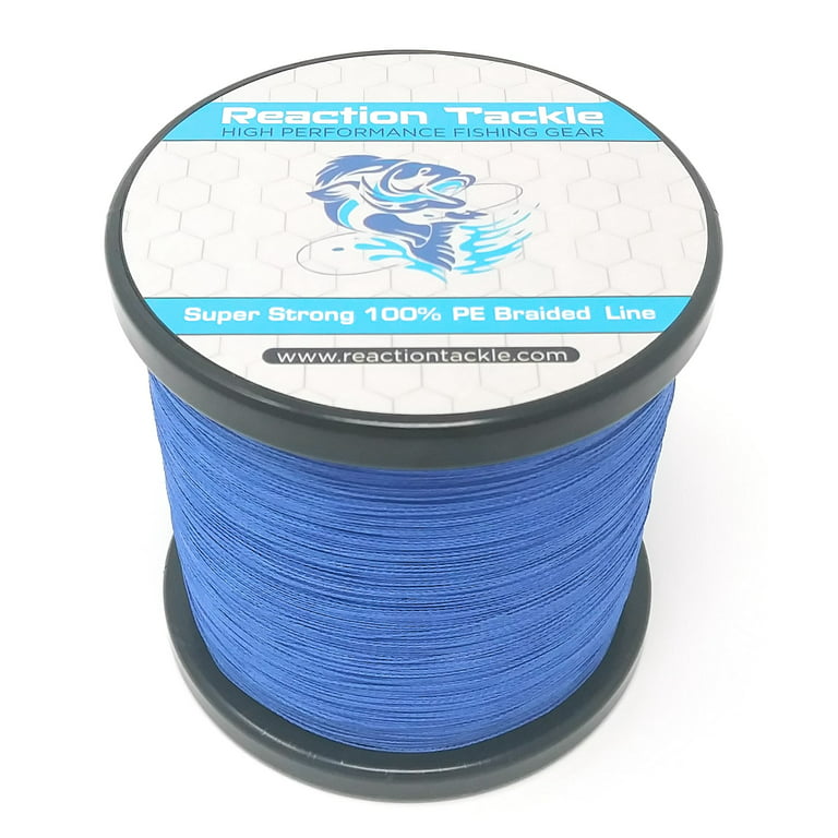 Reaction Tackle Braided Fishing Line Dark Blue 80LB 500yds