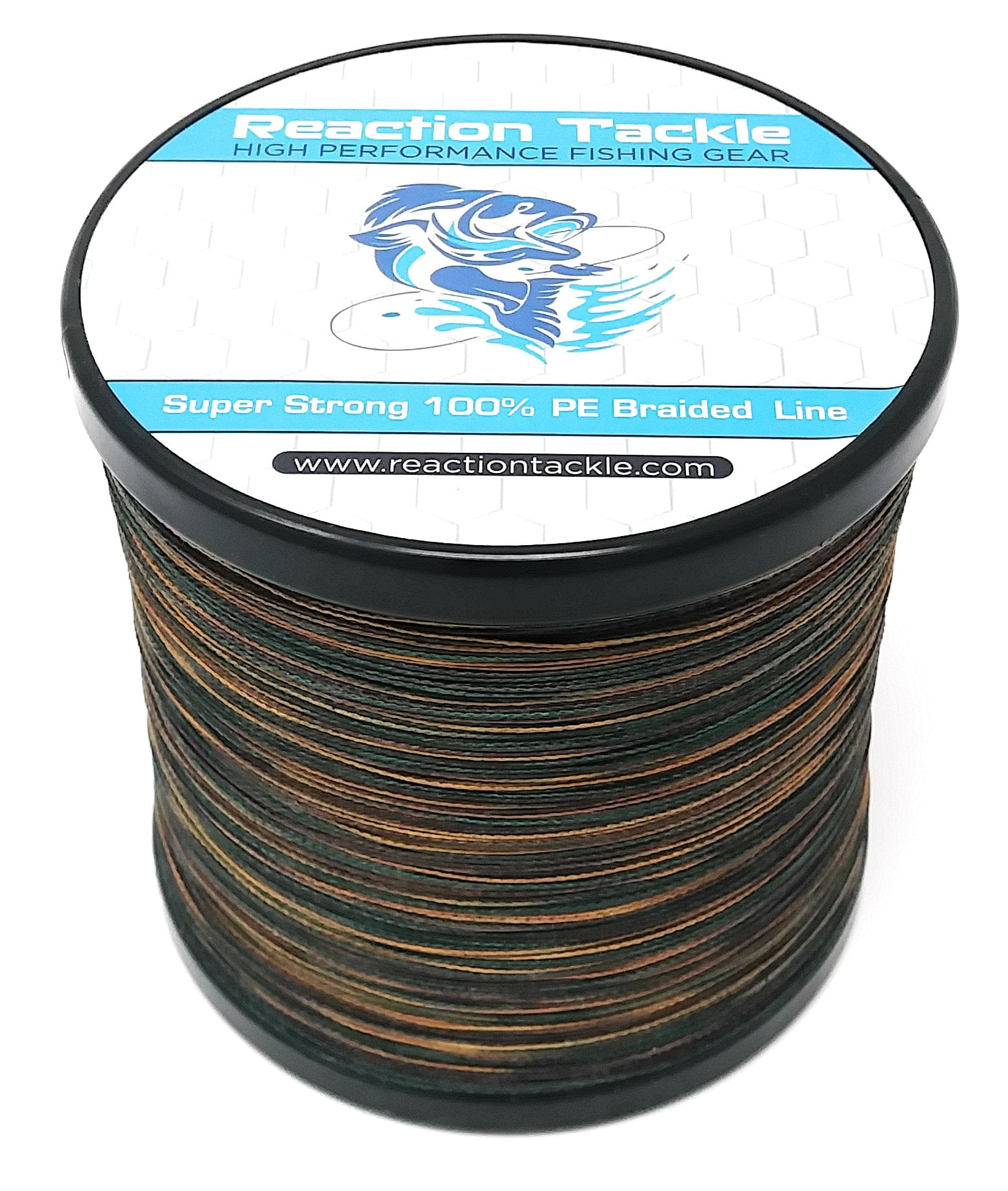 Reaction Tackle Braided Fishing Line Green Camo 30LB 500yd