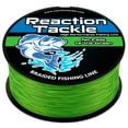 thumbnail image 1 of Reaction Tackle Braided Fishing Line – Never Fade, Ultra Strong PE Braid, Abrasion-Resistant, Zero Stretch for Freshwater & Saltwater - Hi Vis Green (No Fade) 8LB / 150yd, 1 of 9