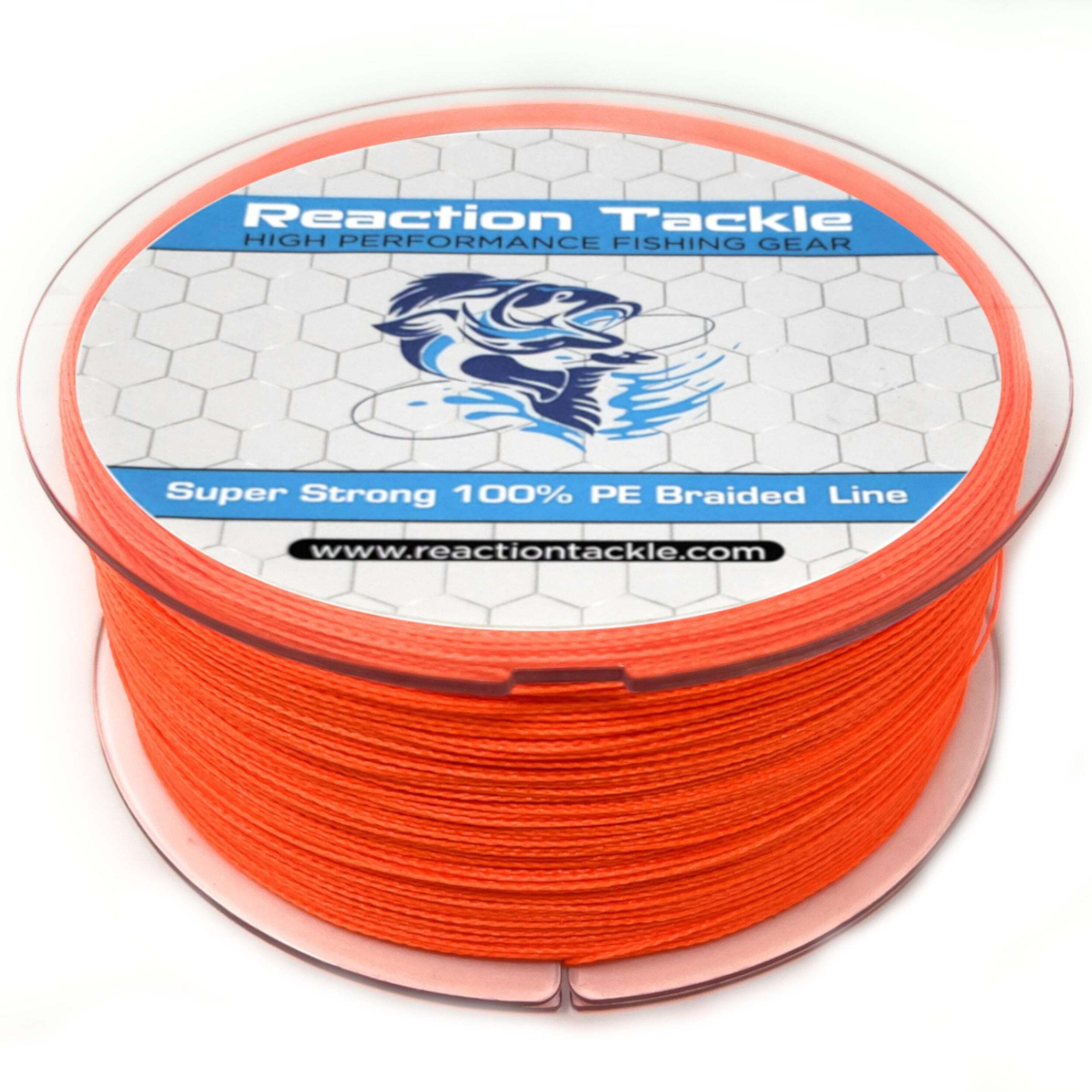 Reaction Tackle Braided Fishing Line HiVis Orange