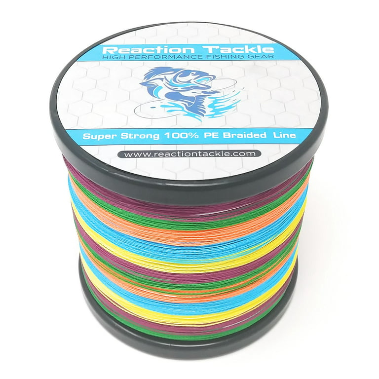 Reaction Tackle Braided Fishing Line Multi-Color 80LB 1500yd