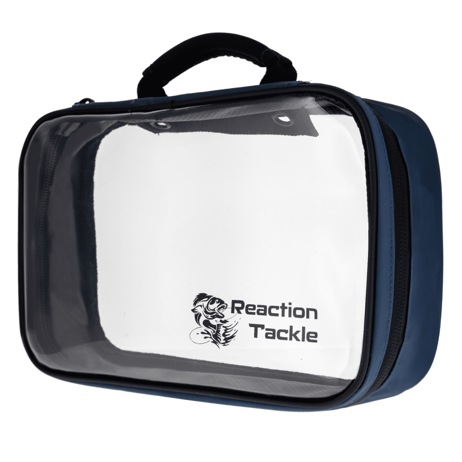 Reaction Tackle Deluxe Clear Bag - Salt Water Resistant Fishing Tackle Binder with No Sleeves
