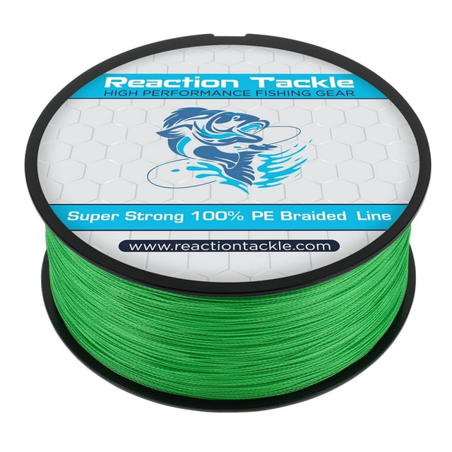 Reaction Tackle High Performance 30lb Braided Fishing Line, 300'