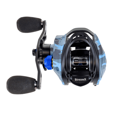 Reaction Tackle High Performance Baitcaster Fishing Reel- StreamX Edition- Left Handed