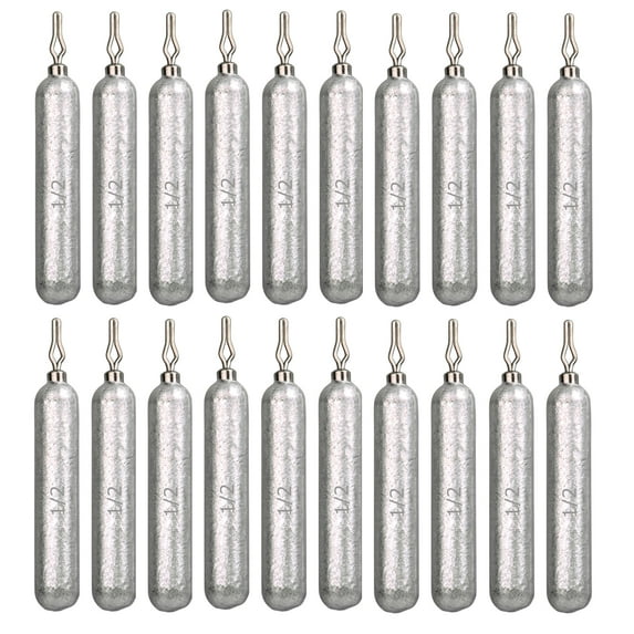 Reaction Tackle- Lead Drop Shot Weights - dropshot sinkers, 1/2 oz, 20pk