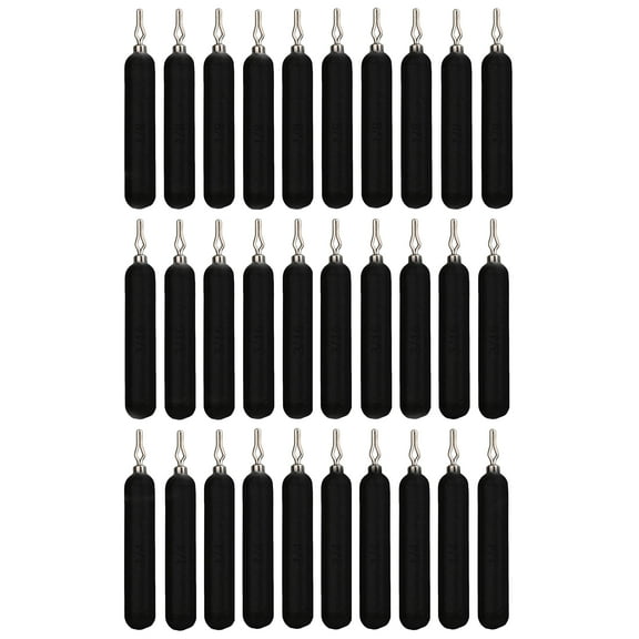 Reaction Tackle- Lead Drop Shot Weights - dropshot sinkers, 30 Piece Variety - Black