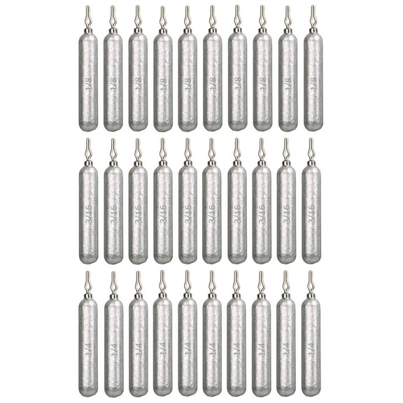 Reaction Tackle- Lead Drop Shot Weights - dropshot sinkers, 30 Piece Variety