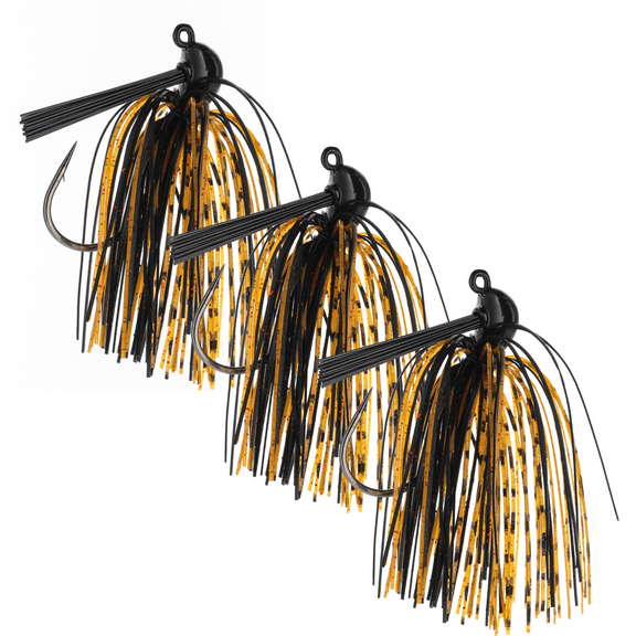 Lead Flipping Jig- 1/4oz- Texas Craw (3 pack)