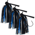 thumbnail image 1 of Reaction Tackle Football Jig (3-pack) 1/4 oz Black/Blue, 1 of 8