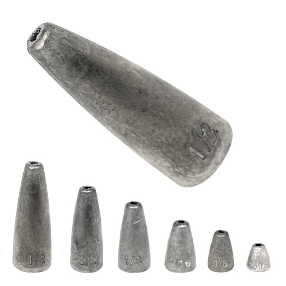 Reaction Tackle Lead Worm weight 1/8 oz natural (25-pack)