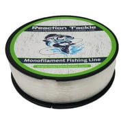Reaction Tackle Monofilament Fishing Line- Strong and Abrasion-Resistant Nylon Mono Fishing Line, Freshwater and Saltwater Fishing Line Clear 10/1600