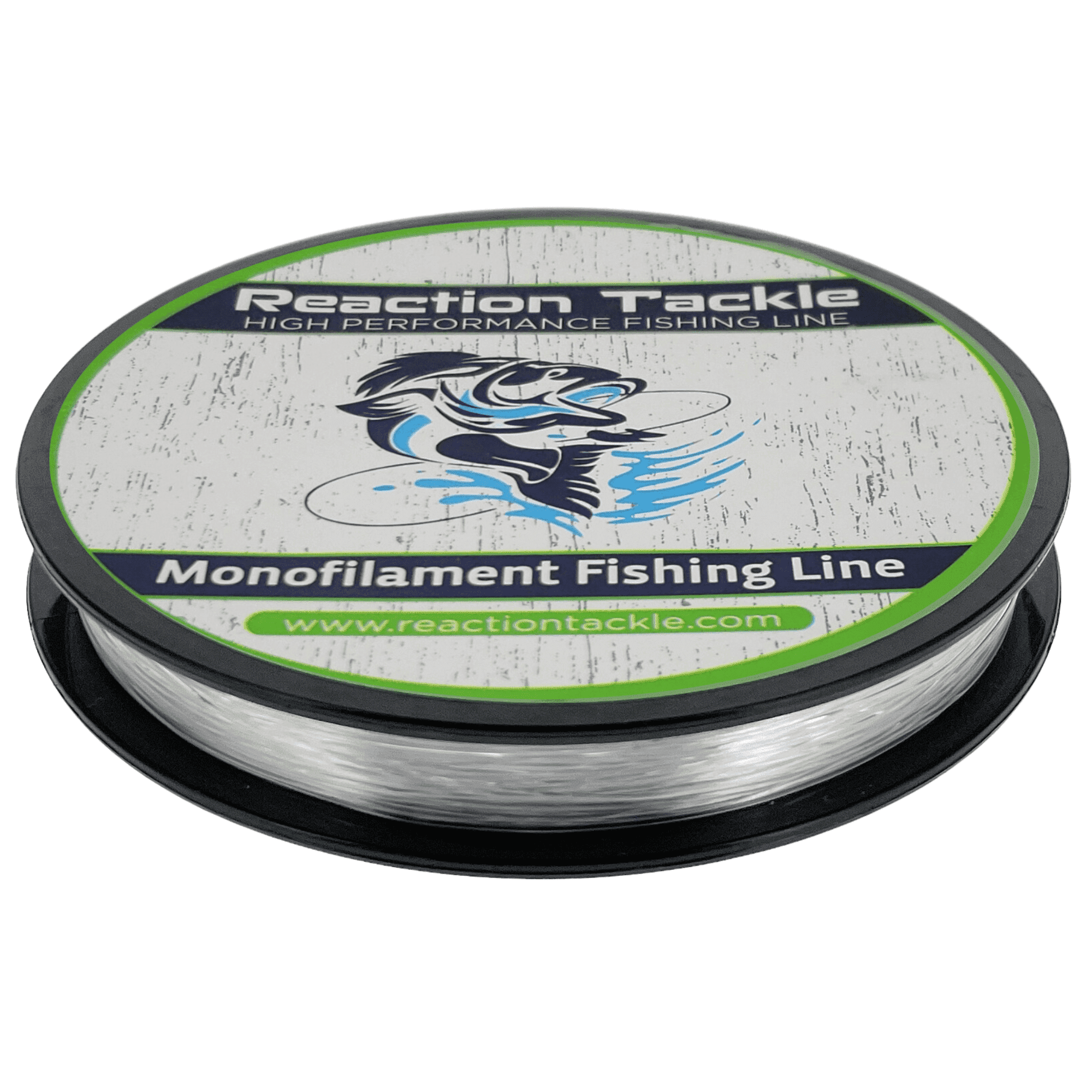 Reaction Tackle Monofilament Fishing Line- Strong and Abrasion-Resistant Nylon Mono Fishing Line, Freshwater and Saltwater Fishing Line Clear 30/350