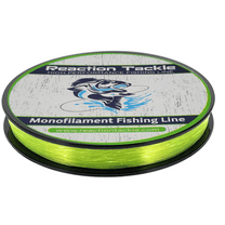 Reaction Tackle Monofilament Fishing Line- Strong and Abrasion-Resistant Nylon Mono Fishing Line, Freshwater and Saltwater Fishing Line Yellow 30/350