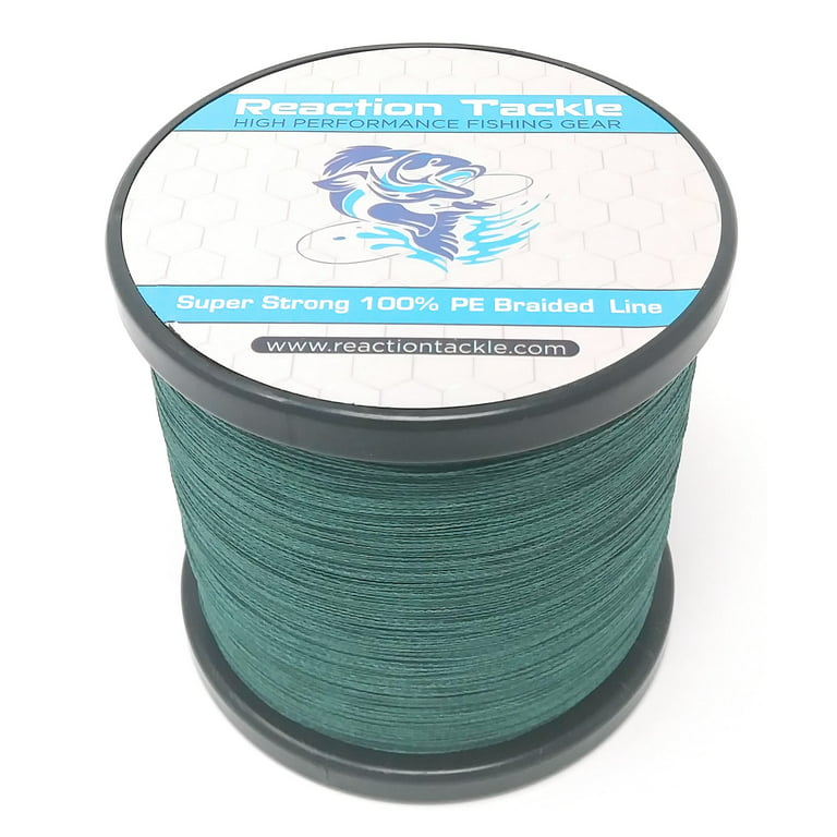 Reaction Tackle Braided Fishing Line Moss green 50LB 500yd
