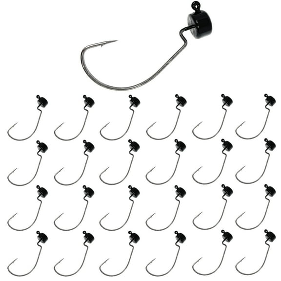 Reaction Tackle Mushroom JigHead 1/8oz - Black - EWG