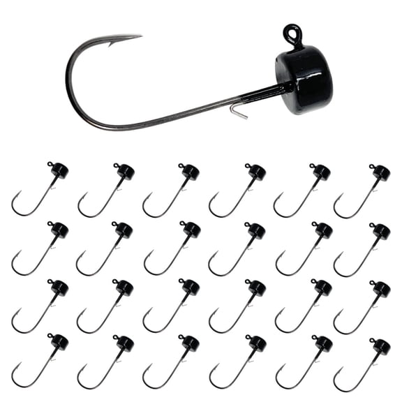Reaction Tackle Mushroom JigHead 3/16oz - 25 pack - Black