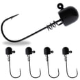 thumbnail image 1 of Reaction Tackle ScrewLock Ned Rig Jig Heads / Weedless Fishing Lure Jig - 1/8 - BL, 1 of 7