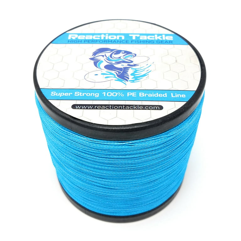 Reaction Tackle Braided Fishing Line Blue Camo 100lb 1500yd