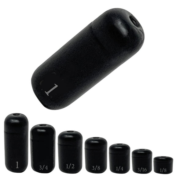 Reaction Tackle Tungsten Barrel Weights - 1/4oz-black
