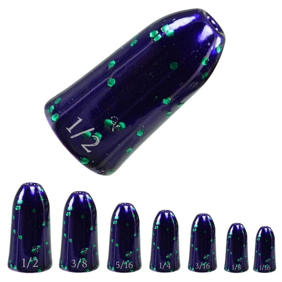 Reaction Tackle Tungsten Bullet Fishing Weights / Worm Sinkers for Bass Fishing - 3/8 June Bug