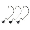 thumbnail image 1 of Reaction Tackle Tungsten Football Swing Jig Heads - Bass Fishing Jigs -Swinging Action Trigger Bait -Versatile Jig with Sharp Hooks -Mimics Crawfish- Black- 1/4, 1 of 7