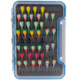 thumbnail image 1 of Reaction Tackle Tungsten Ice Jig 7mm - Variety kit 40pcs With Long Shank Hook, 1 of 9