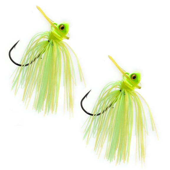 Reaction Tackle Tungsten Scrounger Jig 3/8oz - Chartruese Tiger