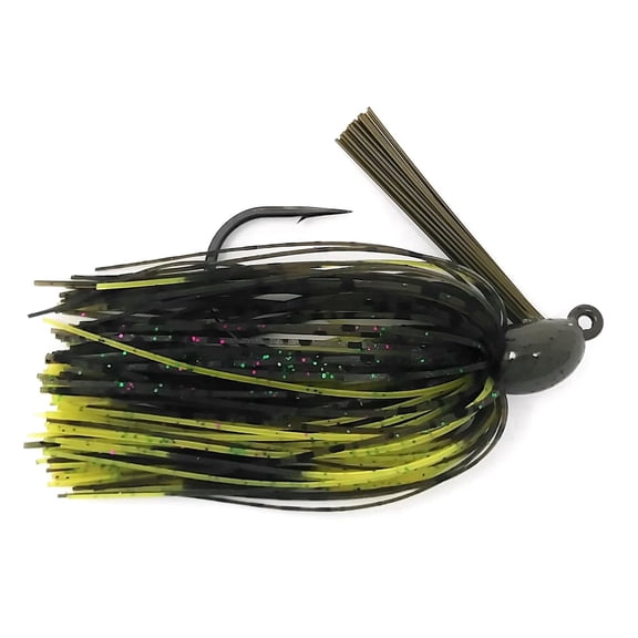 Reaction Tackle Tungsten Swimbait Swing Jig Head for Bass Fishing – 3/8 oz – Candy Craw – 2 Pack