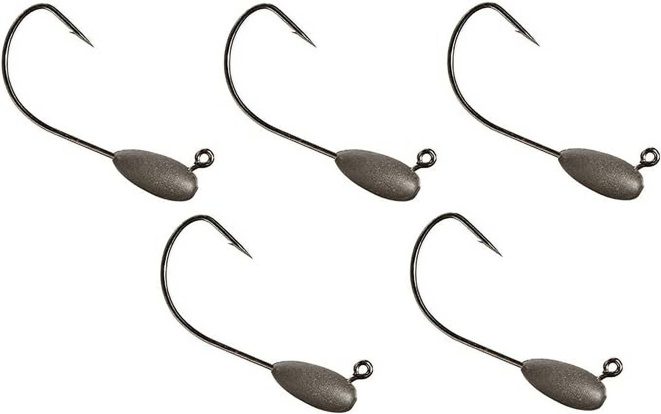 Reaction Tackle Tungsten Tube Jig Heads 5Pack for Bass Fishing