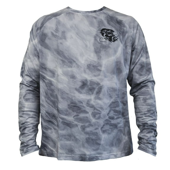 Reaction Tackle UV Fishing Shirt- Gray- Medium