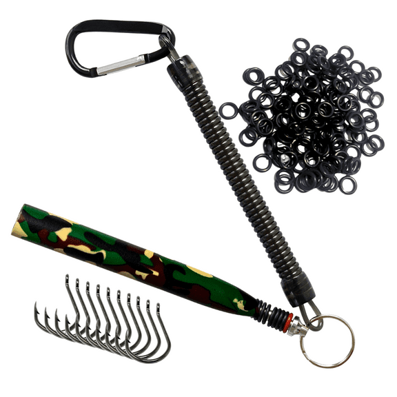 Reaction Tackle Wacky Rig Tool (Camo Tool+125+hooks)