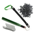 thumbnail image 1 of Reaction Tackle Wacky Rig Tool (Green tool+125+hooks), 1 of 5