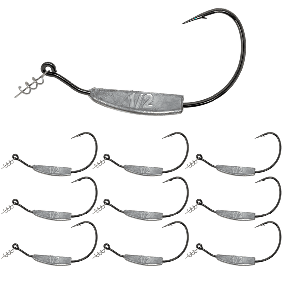Reaction Tackle Weighted Swimbait Hooks - 1/2oz 11/0
