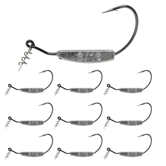 Reaction Tackle Weighted Swimbait Hooks - 3/16oz 3/0