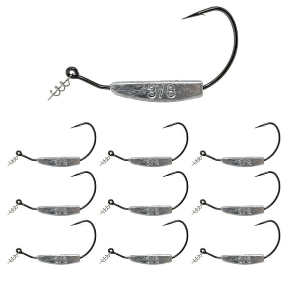 Reaction Tackle Weighted Swimbait Hooks - 3/8oz 8/0