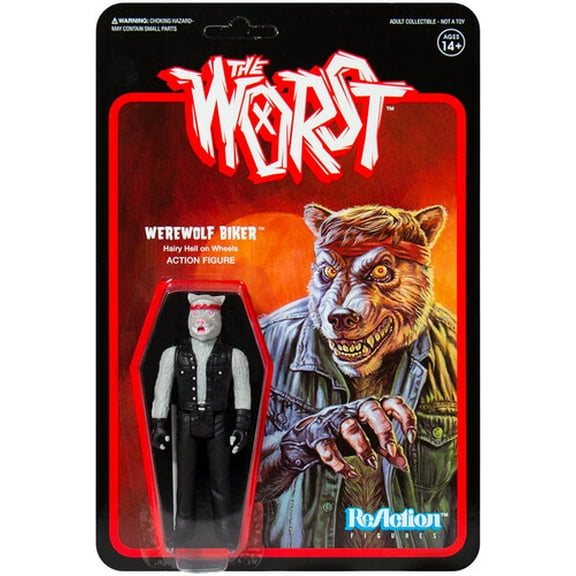 Reaction The Worst Werewolf Biker figure Super7 34115