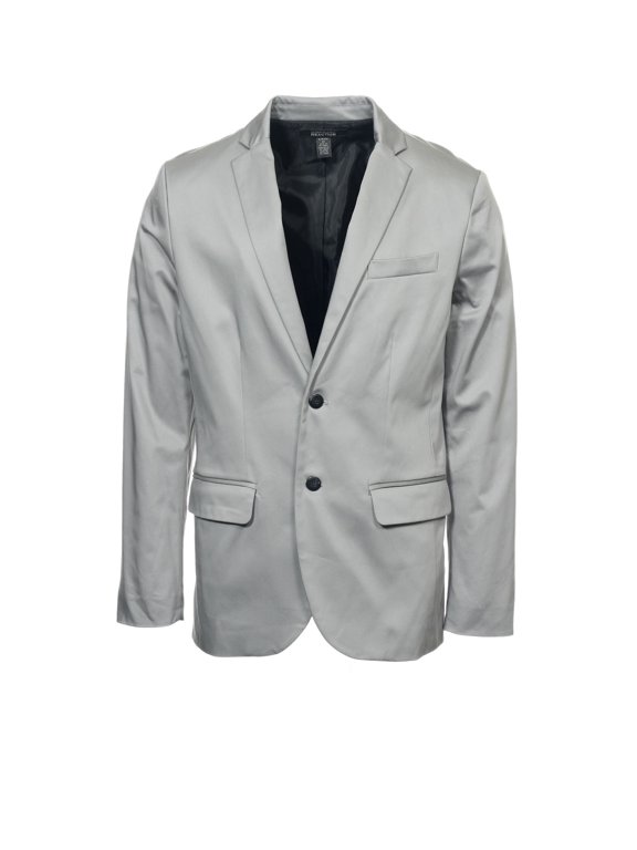 Reaction by Kenneth Cole Mens 2 Button Sport Coat Jacket (Small, Seagull)