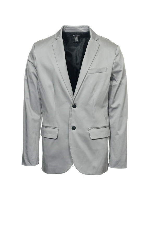 Reaction by Kenneth Cole Mens 2 Button Sport Coat Jacket (Small, Seagull)
