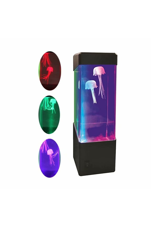LED Jellyfish Lamp Electric Fish Night-Lights with Color Changing Mood Lamp for Home Decor Romance Relax Magic Lamp