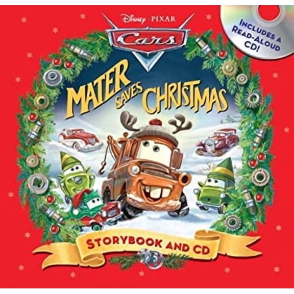 Pre-Owned Read-Along Storybook and CD: Disney*Pixar Cars Mater Saves Christmas Storybook & CD (Hardcover)